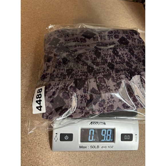 Free People Skorts XS Purple Floral Long Pants with Overlay Pull On Feminine - Picture 10 of 10